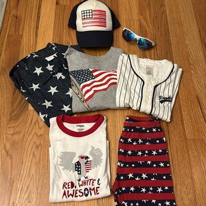 Baseball/patriot bundle Gymboree